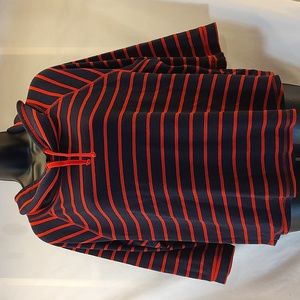 Women's dark blue & red striped top by CHAPS. Size XL